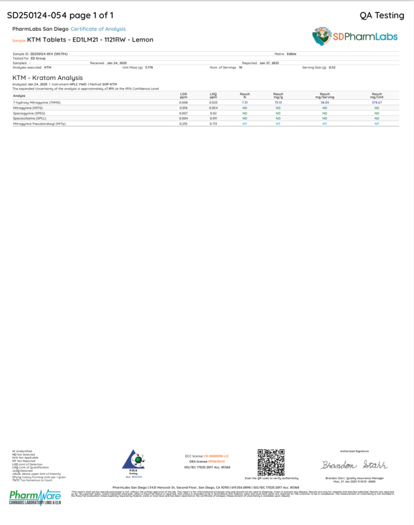7-OH tablets lemon labs 38mg